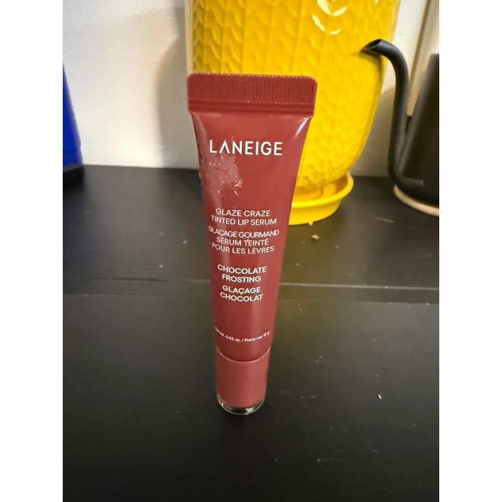Laneige Glaze Craze Tinted Lip Serum Chocolate Frosting 0.42oz 12g Brown Gloss
